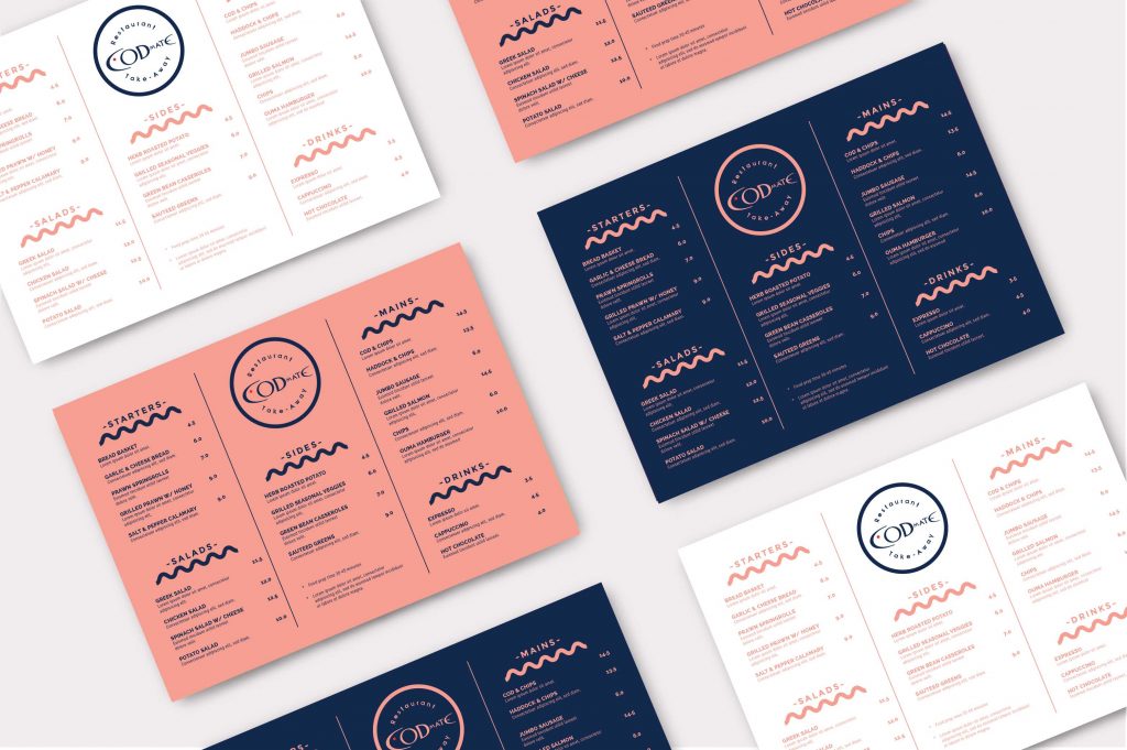 business cards mock-up logo identity branding BeaPop Design by Beata Popiel