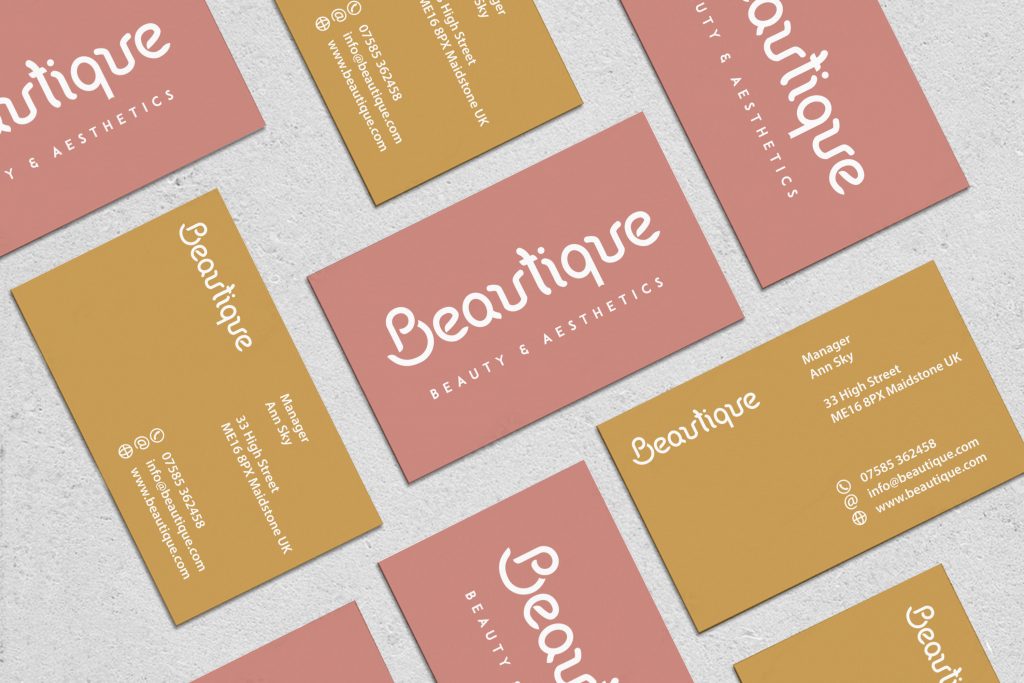 Buisness Cards identity branding Bea Pop Design by Beata Popiel
