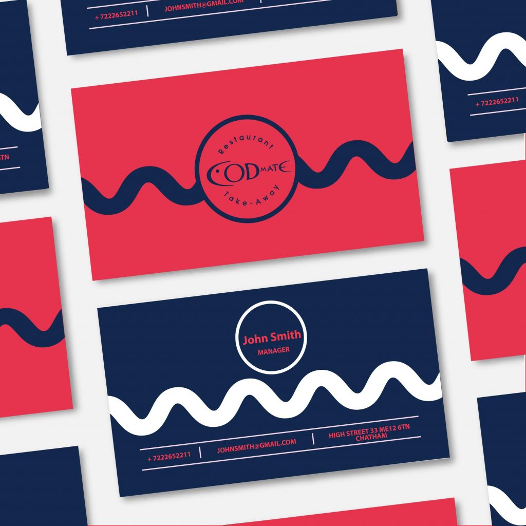 business cards mock-up logo identity branding BeaPop Design by Beata Popiel